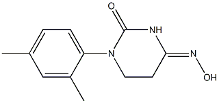 1-(2,4-dimethylphenyl)dihydro-2,4(1H,3H)-pyrimidinedione 4-oxime Struktur