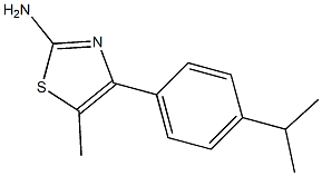 4-(4-isopropylphenyl)-5-methyl-1,3-thiazol-2-ylamine Struktur