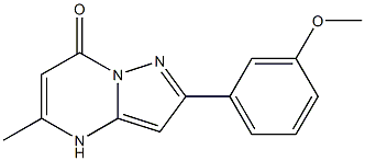 2-(3-methoxyphenyl)-5-methylpyrazolo[1,5-a]pyrimidin-7(4H)-one Struktur