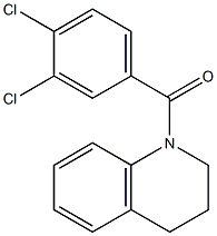 1-(3,4-dichlorobenzoyl)-1,2,3,4-tetrahydroquinoline Struktur