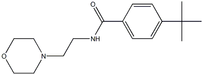 4-tert-butyl-N-[2-(4-morpholinyl)ethyl]benzamide Struktur