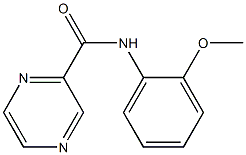 N-(2-methoxyphenyl)-2-pyrazinecarboxamide Struktur