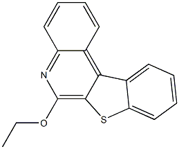 6-ethoxy[1]benzothieno[2,3-c]quinoline Struktur