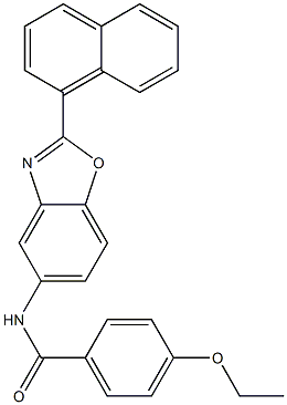 4-ethoxy-N-[2-(1-naphthyl)-1,3-benzoxazol-5-yl]benzamide Struktur