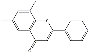 6,8-dimethyl-2-phenyl-4H-thiochromen-4-one Struktur