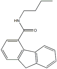 N-butyl-9H-fluorene-4-carboxamide Struktur