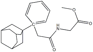 methyl 1-adamantyl[(phenylacetyl)amino]acetate Struktur