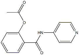 2-[(4-pyridinylamino)carbonyl]phenyl acetate Struktur