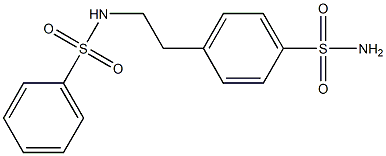 4-{2-[(phenylsulfonyl)amino]ethyl}benzenesulfonamide Struktur