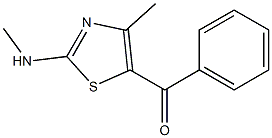 [4-methyl-2-(methylamino)-1,3-thiazol-5-yl](phenyl)methanone Struktur