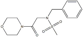 N-benzyl-N-[2-(4-morpholinyl)-2-oxoethyl]methanesulfonamide Struktur