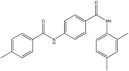 N-(2,4-dimethylphenyl)-4-[(4-methylbenzoyl)amino]benzamide Struktur