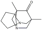 5,7-dimethyl-6-oxospiro[1,3-diazaadamantane-2,1'-cyclopentane] Struktur