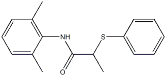 N-(2,6-dimethylphenyl)-2-(phenylsulfanyl)propanamide Struktur