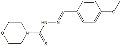 N'-(4-methoxybenzylidene)-4-morpholinecarbothiohydrazide Struktur