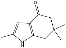 2,6,6-trimethyl-1,5,6,7-tetrahydro-4H-indol-4-one Struktur