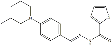 N'-[4-(dipropylamino)benzylidene]-2-thiophenecarbohydrazide Struktur