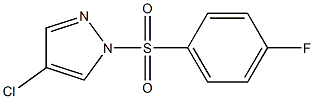 4-chloro-1-[(4-fluorophenyl)sulfonyl]-1H-pyrazole Struktur