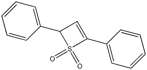 2,4-diphenyl-2H-thiete 1,1-dioxide Struktur