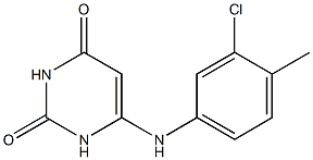 6-(3-chloro-4-methylanilino)-2,4(1H,3H)-pyrimidinedione Struktur