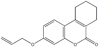 3-(allyloxy)-7,8,9,10-tetrahydro-6H-benzo[c]chromen-6-one Struktur