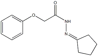 N'-cyclopentylidene-2-phenoxyacetohydrazide Struktur