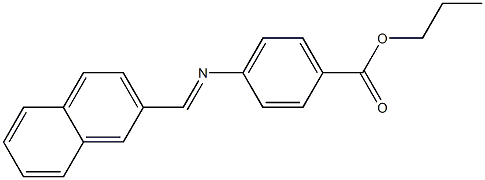 propyl 4-{[(E)-2-naphthylmethylidene]amino}benzoate Struktur