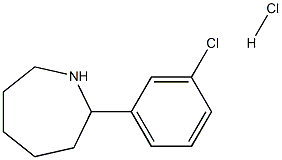 2-(3-chlorophenyl)azepane hydrochloride Struktur