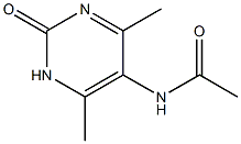 N-(1,2-dihydro-4,6-dimethyl-2-oxopyrimidin-5-yl)acetamide Struktur