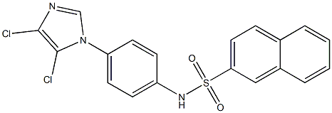 N-[4-(4,5-dichloro-1H-imidazol-1-yl)phenyl]-2-naphthalenesulfonamide Struktur