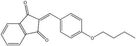 2-[(4-butoxyphenyl)methylene]-1H-indene-1,3(2H)-dione Struktur