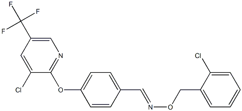 4-{[3-chloro-5-(trifluoromethyl)-2-pyridinyl]oxy}benzenecarbaldehyde O-(2-chlorobenzyl)oxime Struktur