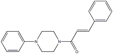 (E)-3-phenyl-1-(4-phenylpiperazino)-2-propen-1-one Struktur