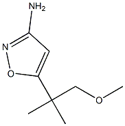 5-(1-methoxy-2-methylpropan-2-yl)isoxazol-3-amine Struktur