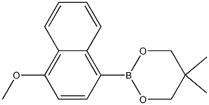 2-(4-Methoxynaphthalen-1-yl)-5,5-dimethyl-1,3,2-dioxaborinane Struktur