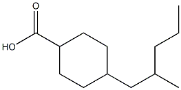 4-(2-Methylpentyl)cyclohexanecarboxylic acid Struktur