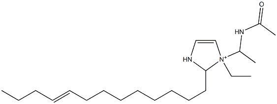 1-[1-(Acetylamino)ethyl]-1-ethyl-2-(9-tridecenyl)-4-imidazoline-1-ium Struktur