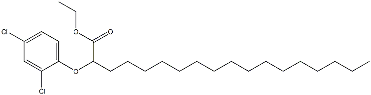 2-(2,4-Dichlorophenoxy)stearic acid ethyl ester Struktur