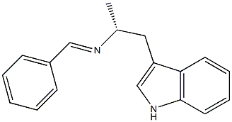 (-)-3-[(R)-2-(Benzylideneamino)propyl]-1H-indole Struktur