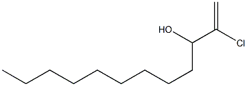 2-Chloro-1-dodecen-3-ol Struktur