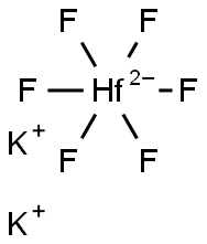 Potassium hexafluorohafnate(IV) Struktur