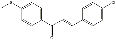 4'-(Methylthio)-4-chlorochalcone Struktur