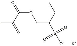 1-(Methacryloyloxymethyl)-1-propanesulfonic acid potassium salt Struktur