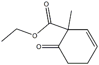 1-Methyl-6-oxo-2-cyclohexene-1-carboxylic acid ethyl ester Struktur