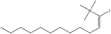 (E)-1-Iodo-1-trimethylsilyl-1-dodecene Struktur