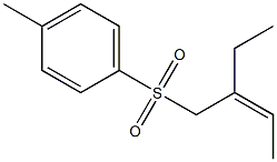 (Z)-2-Ethyl-1-tosyl-2-butene Struktur