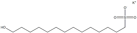 14-Hydroxytetradecane-1-sulfonic acid potassium salt Struktur