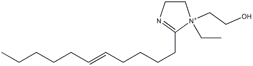 1-Ethyl-1-(2-hydroxyethyl)-2-(5-undecenyl)-2-imidazoline-1-ium Struktur