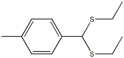 1-[Bis(ethylthio)methyl]-4-methylbenzene Struktur