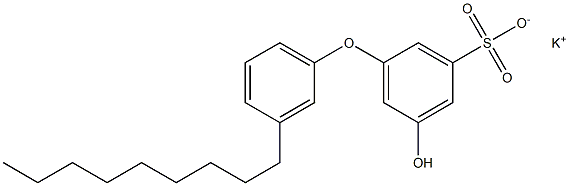 5-Hydroxy-3'-nonyl[oxybisbenzene]-3-sulfonic acid potassium salt Struktur